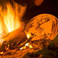 plate in a fire